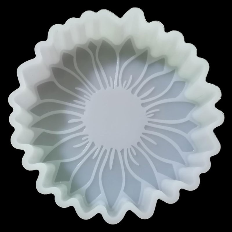 Fuehbur 【300+ Design Optional】 Sunflower with Stamens Freshie Mold, Sunflower with Filaments Silicone Mold for Freshies Baking Aroma Beads - DIY Handmade Car Freshies Soap Resin Mold - Image 1